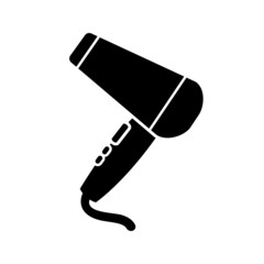 Hair dryer icon vector. Barber illustration sign. hairstyle symbol.