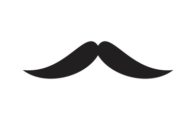 Italy mustache Icon template black color editable. Italy mustache Icon symbol Flat vector illustration for graphic and web design.