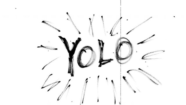 YOLO doodle animation loop