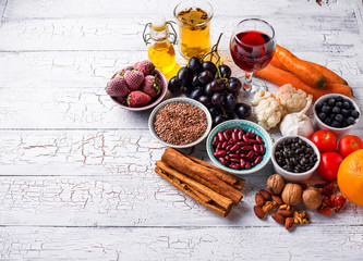 Cancer fighting products. Food for healthy