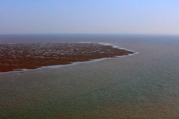 The beach after ebb tide