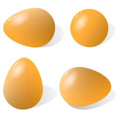 A vector egg isolated on white background