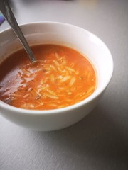 zupa pomidorowa  - obrazy, fototapety, plakaty