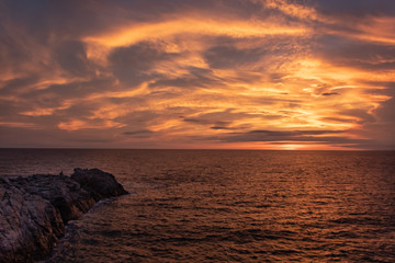 Fototapeta premium Sunset in the Oaxaca coast