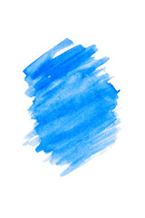 Classic blue watercolor background with copy space.