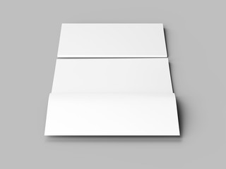 Magazine with open cover. Vertical A4 format. 3d illustration.