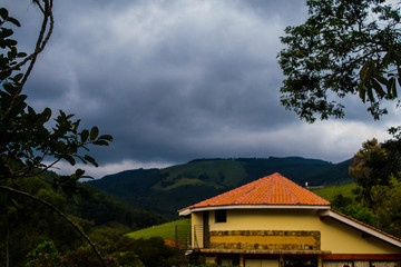 house in the mountains