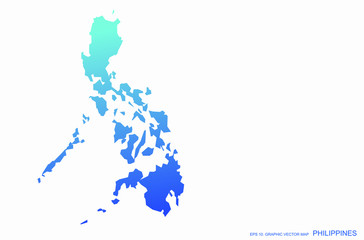 Obraz premium graphic vector map of manila. philippine map. south asia country.