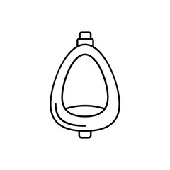 Obraz premium Urinal, toilet icon. Simple line, outline vector bathroom icons for ui and ux, website or mobile application