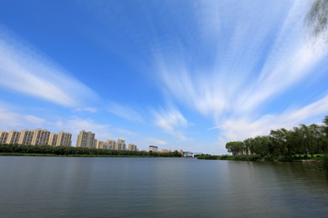 Waterfront City Architectural Scenery, Luannan County, Hebei Province, China