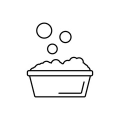 Basin, bubble, soap icon. Simple line, outline vector bathroom icons for ui and ux, website or mobile application