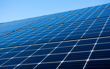 Solar panels photovoltaic power plant