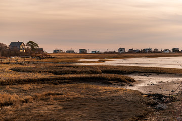 Sunset in Biddeford Pool Harbor - Biddeford, Maine.