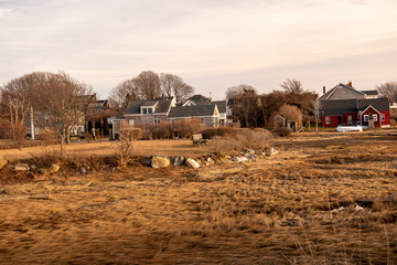Sunset in Biddeford Pool Harbor - Biddeford, Maine.