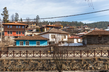 Old houses in historical town of Koprivshtitsa, Bulgaria