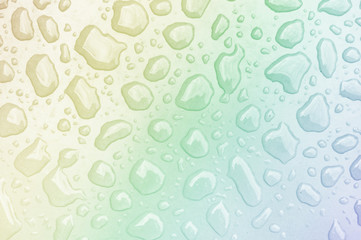 multicolored bubble pattern as a foam structure on a liquid surface like a rainbow