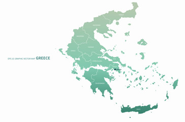 greece map. high quality greece vector map of world. europe countries map.