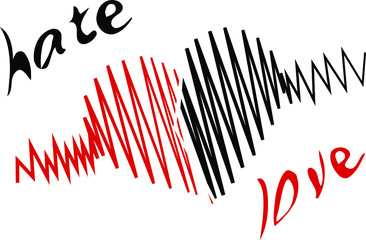 A broken heart. I hate and love.