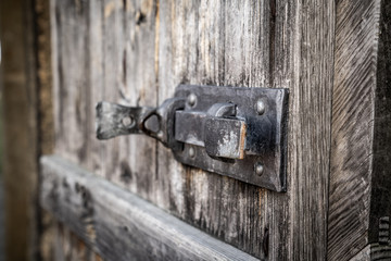 altertümliche Türklinken Verriegelung