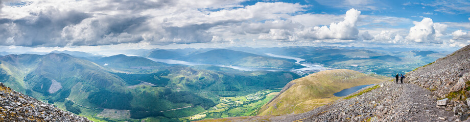 Panorama of Fort William, Loch Linnhe and Loch Eil