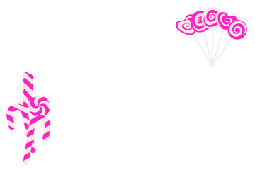 Sweets and candies icon vector set on white background