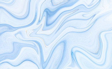 Obraz premium Marble rock texture blue ink pattern liquid swirl paint white dark that is Illustration background for do ceramic counter tile silver gray that is abstract waves skin wall luxurious art ideas concept.