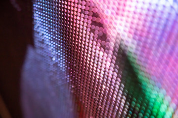CloseUp LED blurred screen. LED soft focus background. abstract background ideal for design.