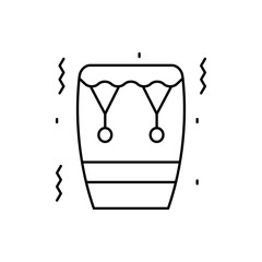 Drum, Brazil icon. Simple line, outline vector elements of festival icons for ui and ux, website or mobile application