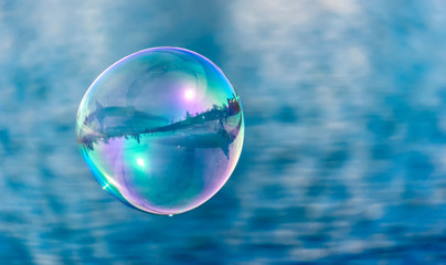 bubbles floating in the air