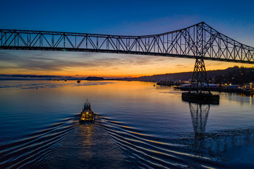 Astoria Sunrise Aerial