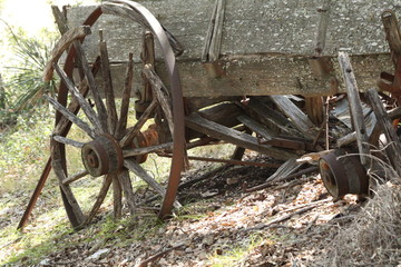old wagon wheel
