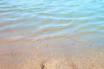 Fototapeta na wymiar Wave and beach background.