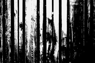 Abstract black white image with long and short intermittent lines made by brush. A monochrome image drawn by hand. Dirty shabby smears of black paint. Vector eps illustration.