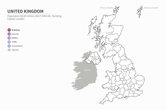 england map. graphic vector of united kingdom map. uk map. europe country map