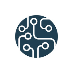 technology icon design vector logo template EPS 10