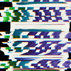 Abstract scanned digital pixel noise glitch background