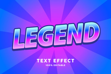 Gradient comic zoom style text effect