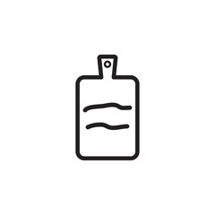 cutting boards and knives icon design vector logo template EPS 10