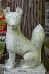 Spiritual fox of Tenma-inari shrine in Sanda, Hyogo, Japan