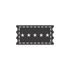 ticket icon design vector logo template EPS 10