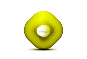 Square geometric banners with 3d smooth blend effect. Digital technology trendy icon design. Vector Illustration For Wallpaper, Banner, Background, Card, Book Illustration, landing page