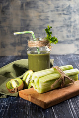 Green fresh healthy juice