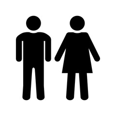toilet man and women icon design vector logo template EPS 10