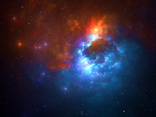 Abstract fractal background, computer-generated illustration.