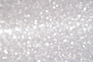 sparkle of silver bokeh light background