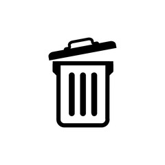 trash icon design vector logo template EPS 10