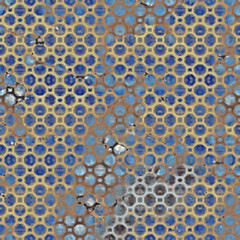 Geometry repeat pattern with texture background