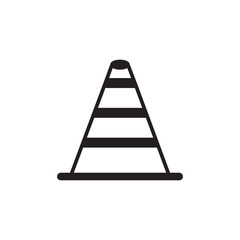safety cone icon design vector logo template EPS 10