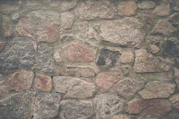 Old bricks, building base, downtown Kiev