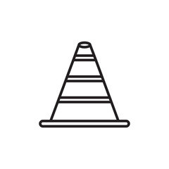 safety cone icon design vector logo template EPS 10